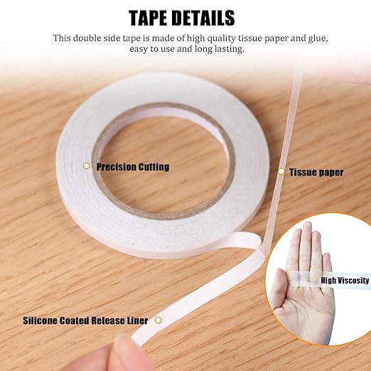 Double Sided Tape for Clothes, Fabric Tape, Double-Sided Hem Tape for Hemming - Image 3