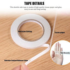 Double Sided Tape for Clothes, Fabric Tape, Double-Sided Hem Tape for Hemming - Image 3