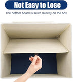 Large 17" 42 Quarts Collapsible Stackable Storage Bins - Image 4