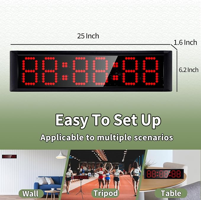 Large LED Display Digital Race Timer Clock - Image 5