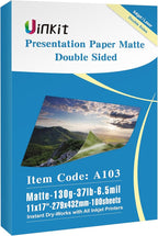 Uinkit 100 Sheets Matte Presentation tabloid paper 11x17 matte Double Sided by UinkitHandicraftsandConservationSpecialist