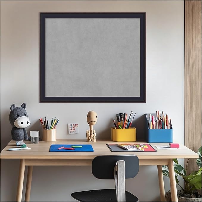 Amanti Art Black Framed Magnetic Board 23x27 Medium Vision Board - Image 6