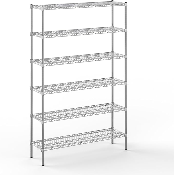 Regal Altair 14" Deep x 48" Wide x 74" Height Wire Shelving Kit | 6-Tier | NSF by Regal+Altair