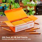Shuttle Art 200 Pack Golf Pencils - Image 7