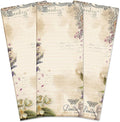 Provincial Garden Lined Personalized Shopping List Pad Set of 3, 50-Sheet Pads by Current