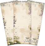 Provincial Garden Lined Personalized Shopping List Pad Set of 3, 50-Sheet Pads by Current