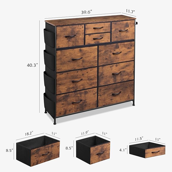 WLIVE Fabric Dresser for Bedroom - Image 3