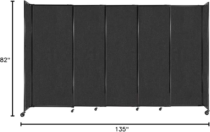 Versare Straightwall Sliding Portable Wall Partition | Freestanding Office - Image 7