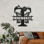 Personalized Custom Letter Name metal Signs, Custom Black Letter Monogram Wall - Image 3