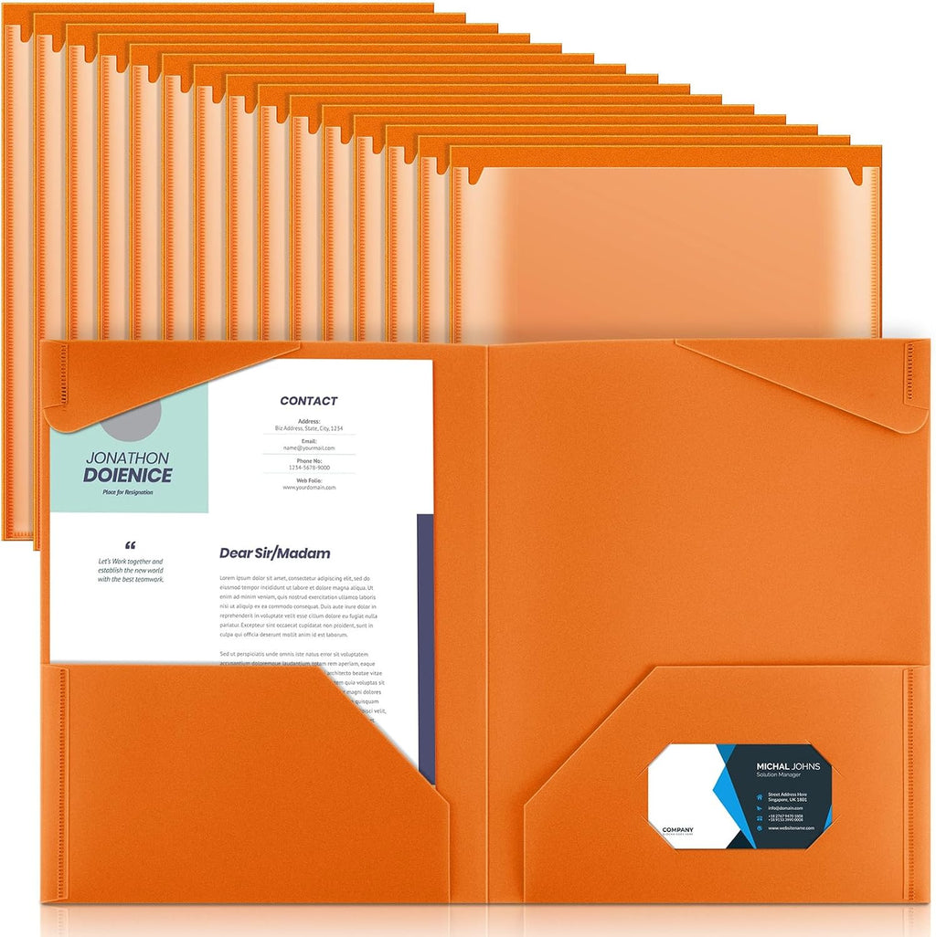 Henoyso 36 Pcs Plastic Folders