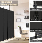 MAYOLIAH 4 Panel Room Divider Screen 6Ft Tall Foldable Privacy Dividers Indoor - Image 5
