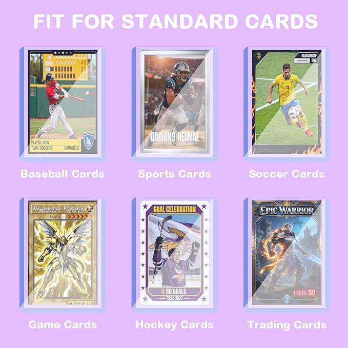 50ct 3"X4" Card Sleeves Hard Plastic - Image 5