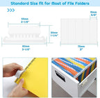 File Folder Tabs, Paxcoo 50 Sets Hanging File Folder Labels Tabs and Inserts - Image 3