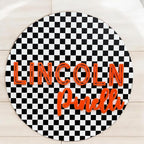 Custom Nursery Name Sign, checker theme nursery sign, boys nursery wall decor - Image 2