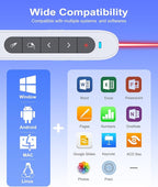 Air Mouse Clicker for Presentation Rechargeable Presenter Clicker Remote for - Image 6