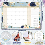 Guasslee Desk Calendar 2026-2027, 19 Month Jun 2026-Dec 2027, 17" X 11.5" | Academic Wall Calendar With To-Do List, Notes Section For School Year Office Home Teacher Planning