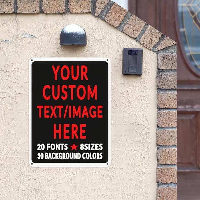 Custom Sign Personalized Custom Metal Sign, Customize - Image 2