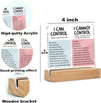 Mental Health Desk Decor Things I Can Control Acrylic Sign, Inspirational Gifts - Image 2
