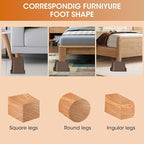 MXMZHXU Bed Risers 2 inch, 3 inch, 4 inch, 6 inch or 8 inch Heavy Duty - Image 4