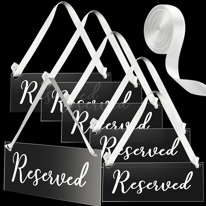 Yookeer 6 Pieces Reserved Signs by Yookeer