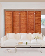 JOSTYLE 6ft Folding Privacy Screens 5-Panel Freestanding Room Dividers