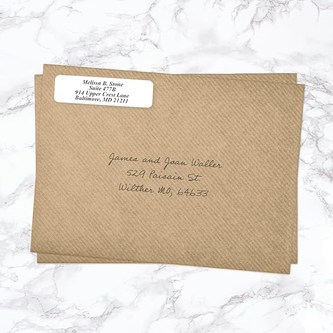 White Personalized Return Address Labels - Image 4
