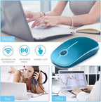 VssoPlor Wireless Mouse, 2.4G Slim Portable Computer Laptop Mouse - Image 6