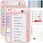 2-Pack Magnetic Chore Chart for Kids, ADHD Task Tracker Easy-Check Routine Dry by LightUpYourCreativity