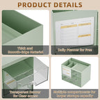 Marbrasse Desk Organizer with 3 Drawer, Desk Organizers and Accessories with 4 - Image 6