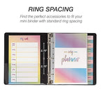 Samsill Economy 3 Ring Mini Binder, Made in The USA, 1-Inch Round Ring Binder - Image 6