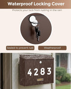 LAND·VOI Locking Wall-Mount Mailbox - Image 2