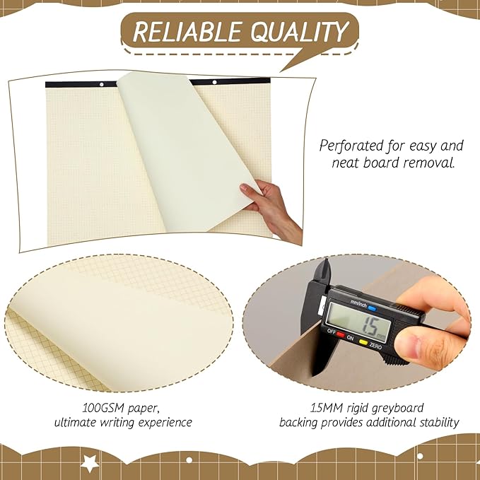Fainne 3 Pcs Large Engineering Graph Paper Pad Giant Drafting Pad Blueprint - Image 3