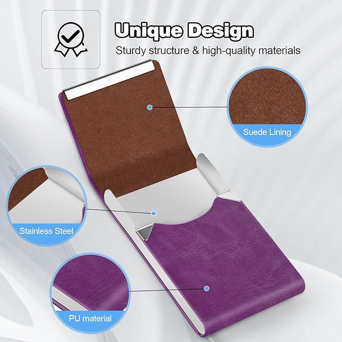Business Card Holder for Women or Men, Business Card Case - Image 5