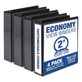 Samsill 2 Inch 3 Ring Binders, Made in USA, Economy Round Ring, 425 Sheet by Samsill