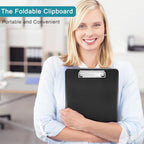 6 Pieces Clipboard with Storage, 9.5 x 13.5 Heavy Duty Plastic Storage Clipboard - Image 6