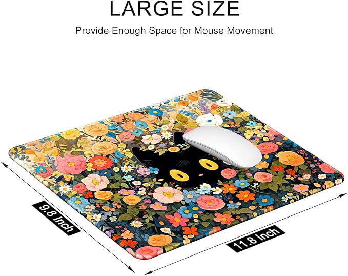Auhoahsil Mouse Pad, 12 x 10 in Marble Theme Computer Mouse Pad - Image 3