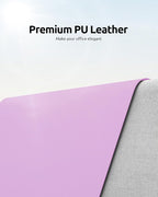YSAGi Leather Desk Protector, Office Mat, Large Mouse Mat, Non-Slip PU Leather - Image 2