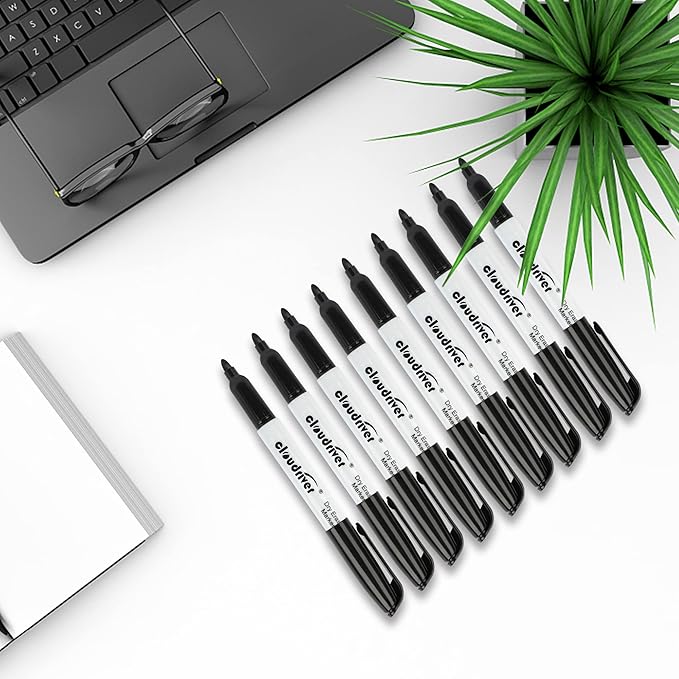 cloudriver Dry Erase Markers 128 Pack, Fine Tip, Low Odor, Bulk Dry Erase Marker - Image 5