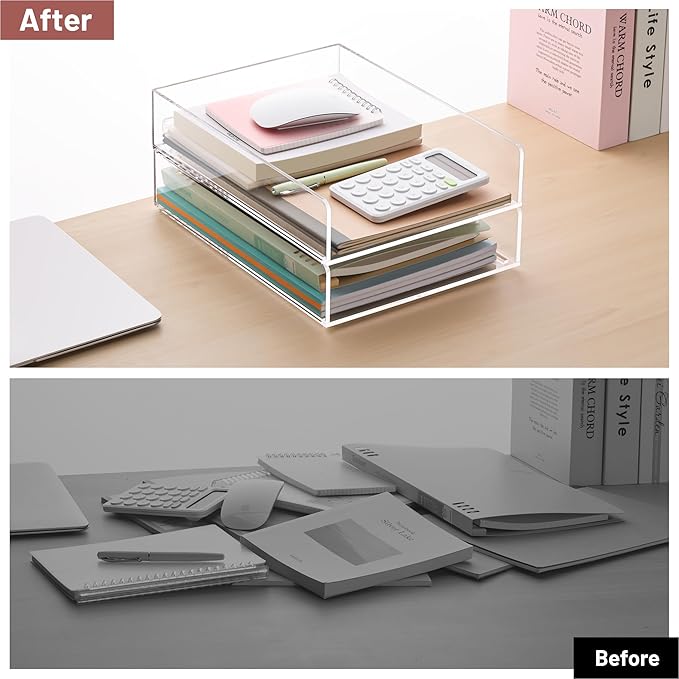HeZone Paper Organizer Letter Tray, School Teacher Office Supplies Organization - Image 7