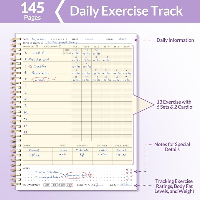 Fitness Journal Workout Planner - Image 2