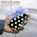 BWEGRHE Slim Credit Card Holder, Cute Dinosaurs RFID Blocking Metal Wallet - Image 3