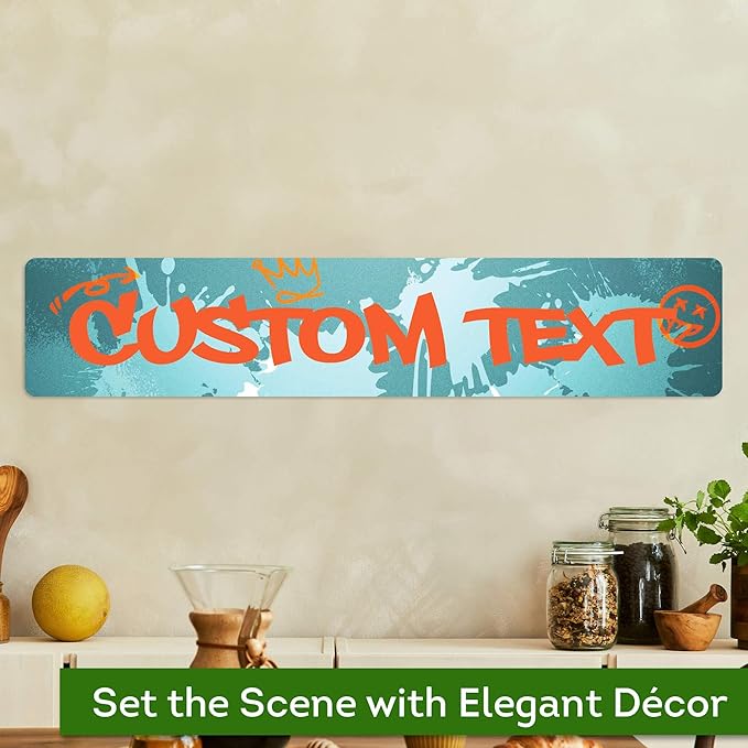 Custom Sign, Custom Street Sign, 11 Font Colors, 13 Font Styles, 4 Hole Options - Image 4