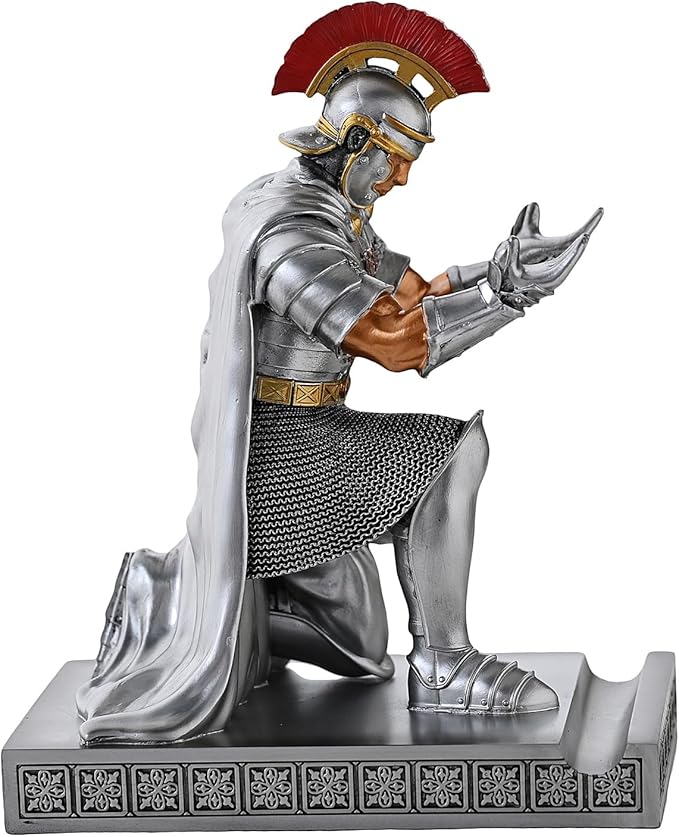 CYXStar Roman Praetorian Prefect Warrior Knight Pen Holder Desk Ornament Resin - Image 9