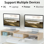 TEAMIX 3 Shelf Monitor Stand Riser - Image 2