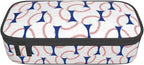 Baseball Blue White Ball Pencil Case Big Capacity Storage Pencil Pouch - Image 9
