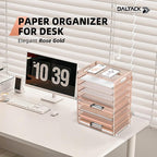 DALTACK 9-Tier Paper Letter Tray Desk Organizer - Image 2