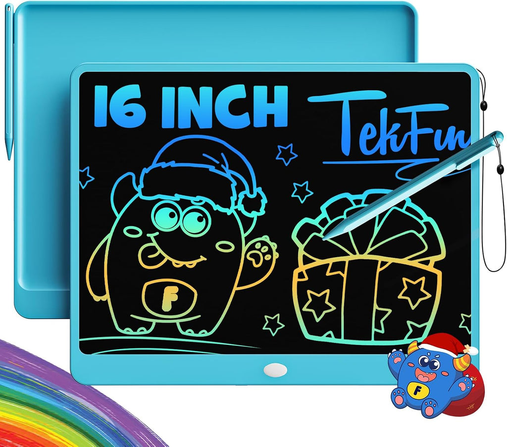 TEKFUN LCD Writing Tablet for Adults, Large Doodle Board, 16 Inch Colorful