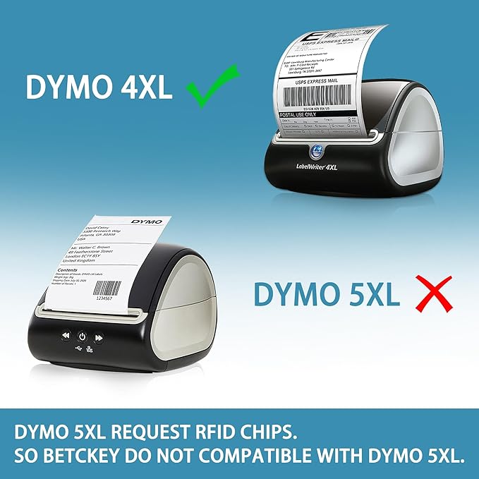 BETCKEY - Compatible DYMO 1744907 Shipping Labels, Perforated, Compatible - Image 2
