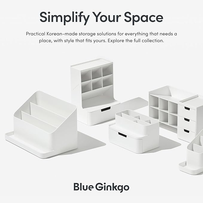 BLUE GINKGO Desk Organizer – Korean-Made Office Storage - Image 6