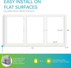 Ghent 48" x 96" 3-Door indoor Enclosed Recycled Rubber Bulletin Board, Shatter - Image 5